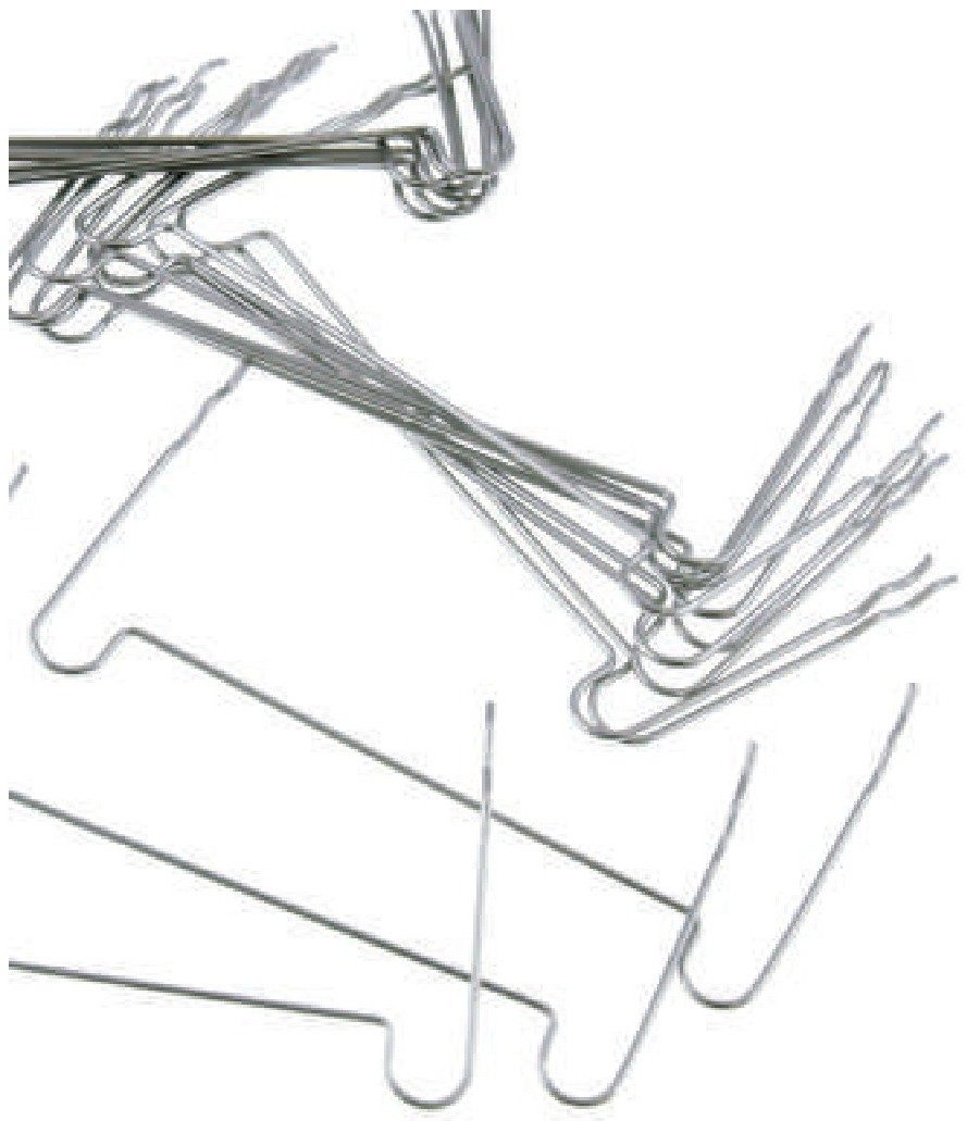 Adams clasp wire, ready for bending